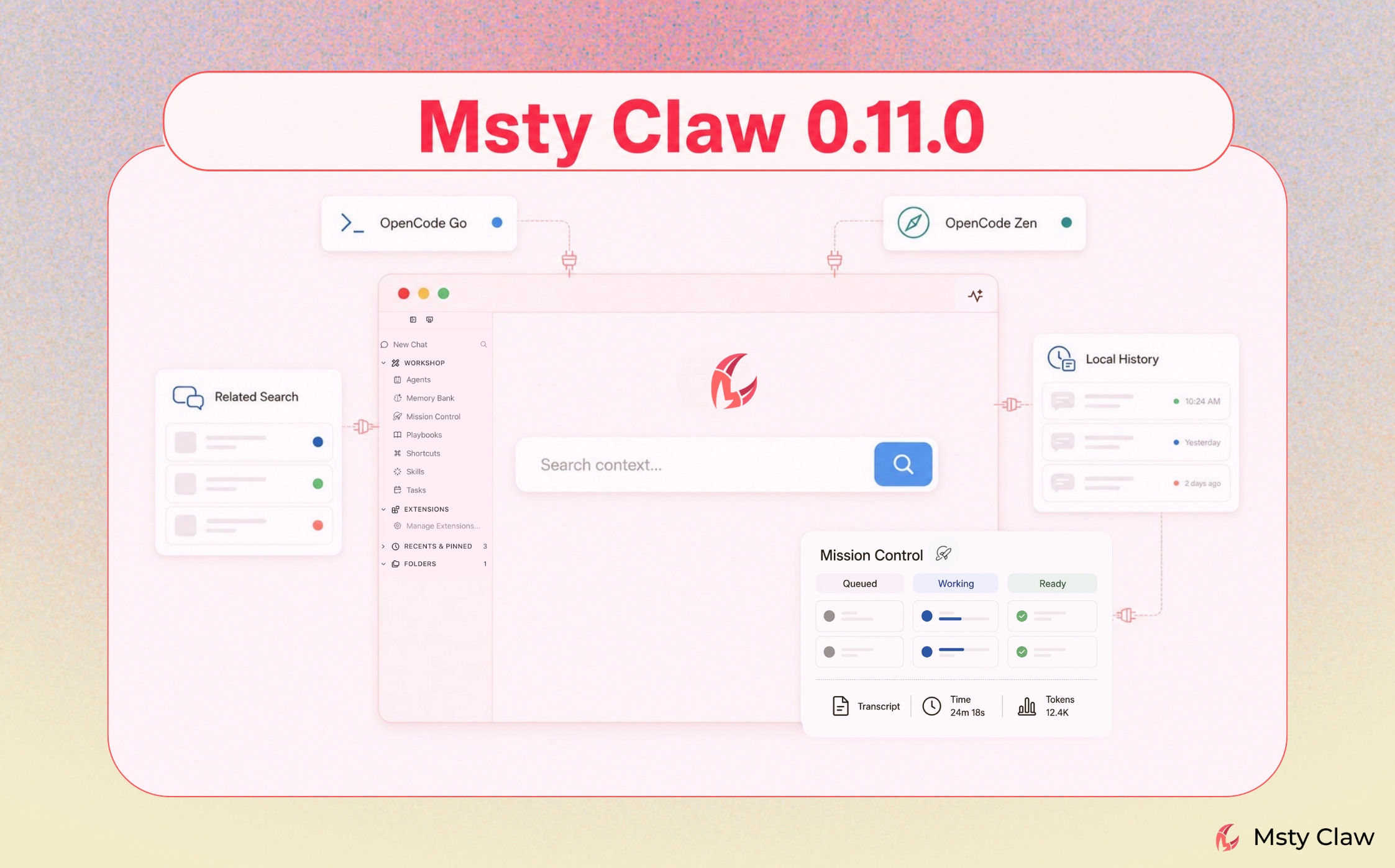 Msty Claw 0.11.0: Faster Setup and Smarter Search