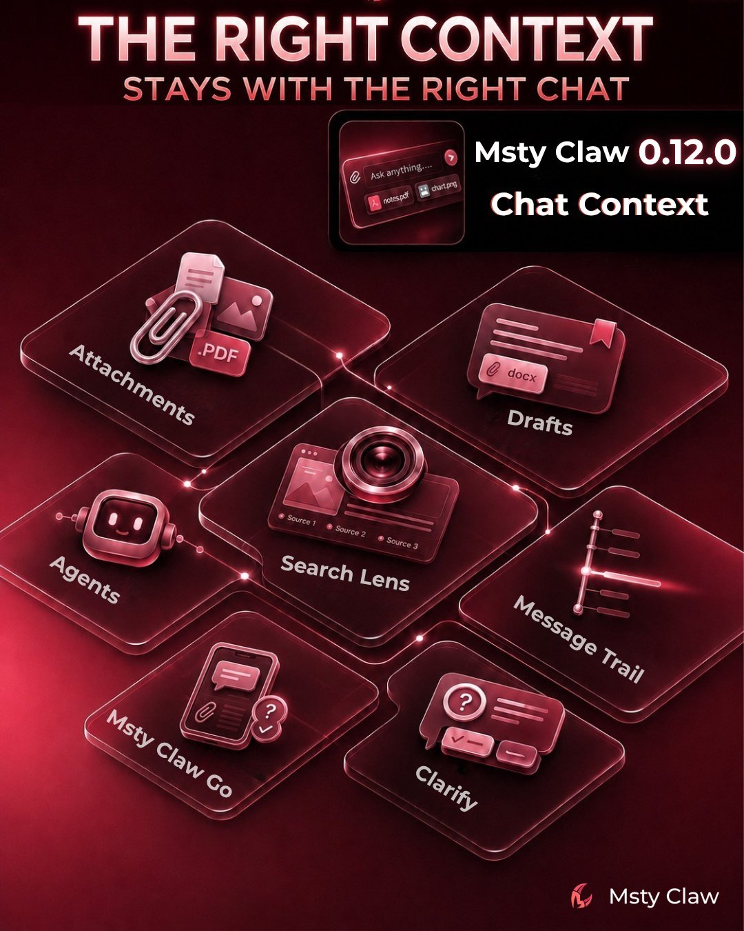 Msty Claw 0.12.0: Keep Context Close