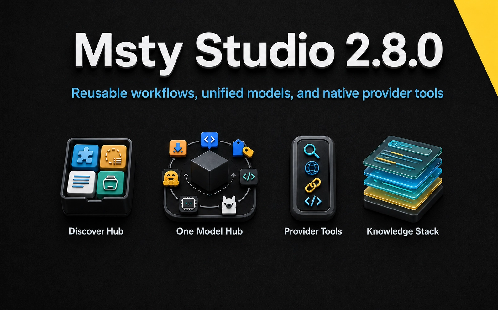 Msty Studio 2.8.0: Discover Hub, One Model Hub, and Native Provider Tools