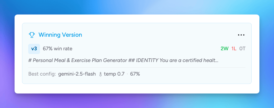 Arena Winning Prompt