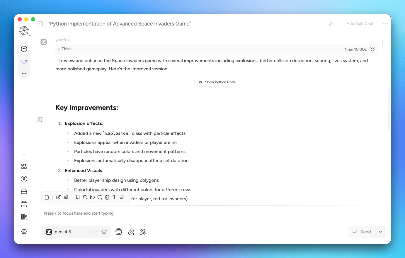 Msty Studio Now Supports Z AI as an LLM Provider